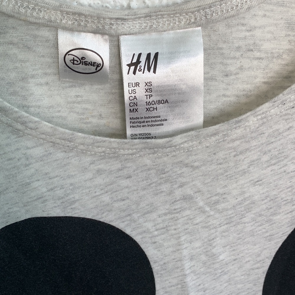 H&M Mickey Women's Pajama Tank and Short Set sz XS - Picture 3 of 6